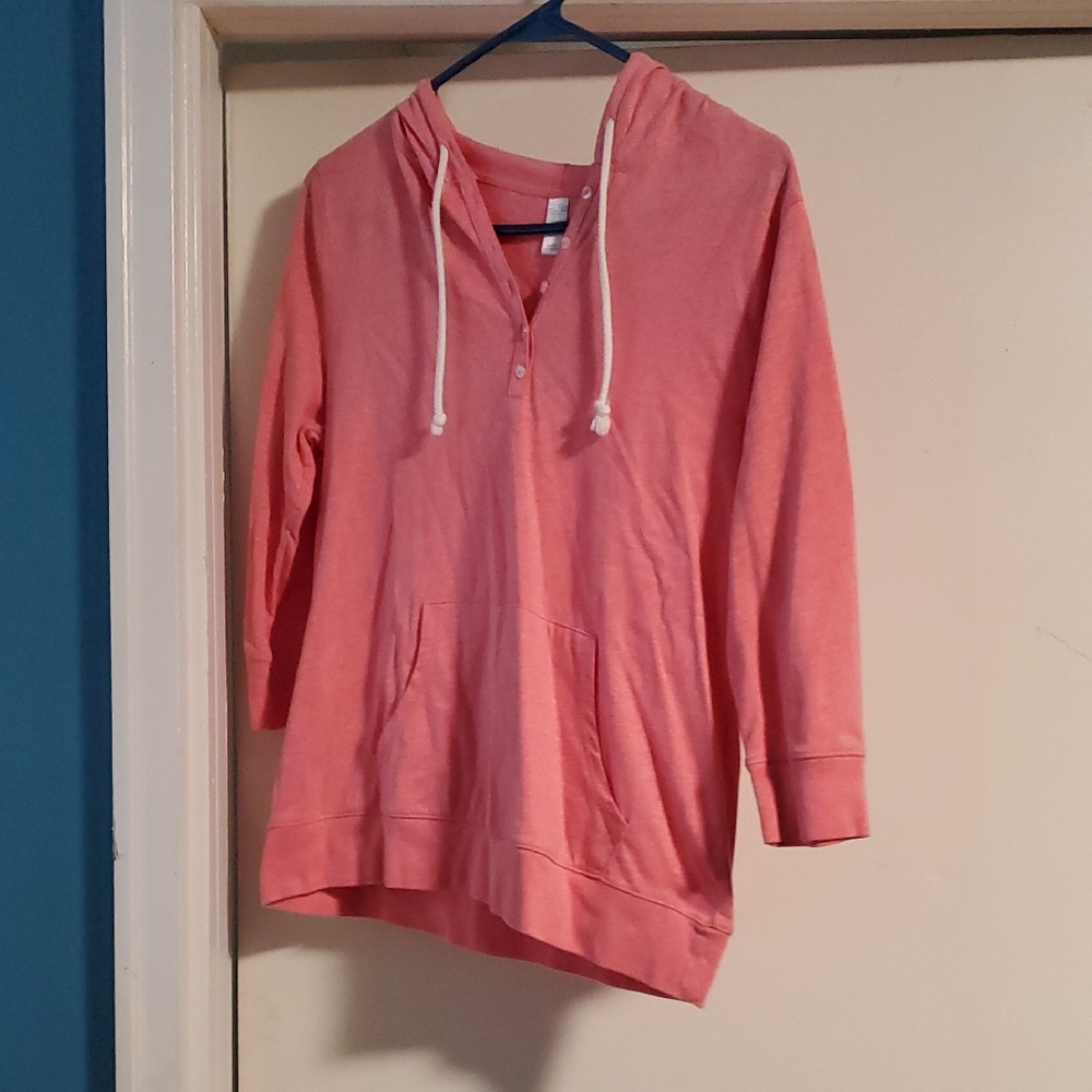 Old Navy Coral Button-Up Top